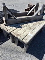 Lot of three wooden benches