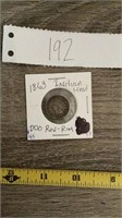 Rare 1863 Indian Head Penny Ex Fine