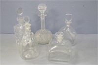 Glass whiskey decantors