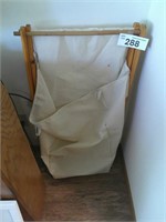 Folder Wood Frame Canvas Bag Holder