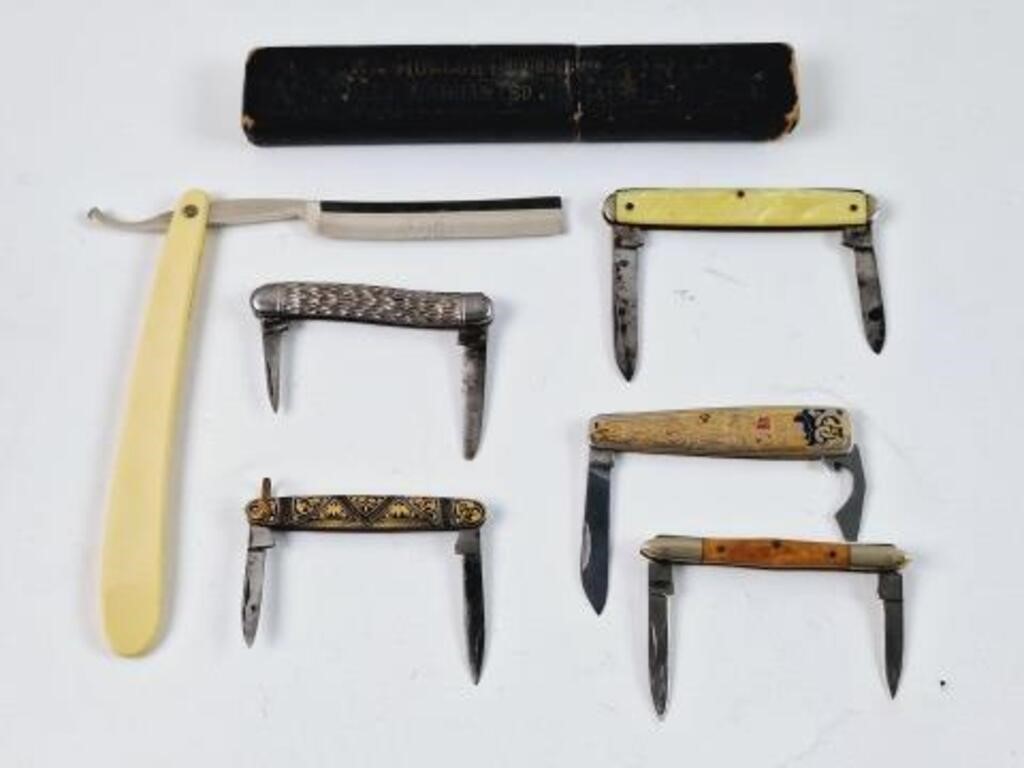 Vintage Straight Razors & Pocket Knives