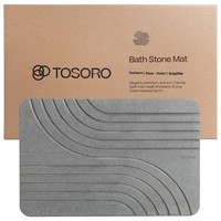TOSORO - Stone Bath Mat, Diatomaceous Earth