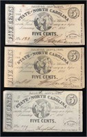 1863 State of No. Carolina Confederate Currency