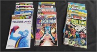 Group of vintage comic books in plastic sleeves