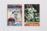 1976 # 230 & 1983 # 550 TOPPS Yastrzemski Cards