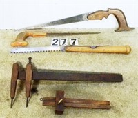 5 – Assorted tools: hickory & mahogany, 14”