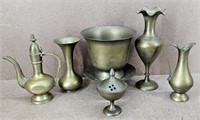 6pc Brass Collection from India