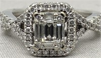 14KT WHITE GOLD .94CT DIAMOND RING