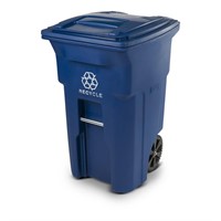 Toter 64 Gal. Blue Recycling Container with Wheels