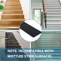 Stair Treads for Wooden Steps Indoor, BLACK