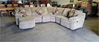 Sectional sofa with chaise and recliner