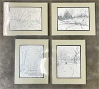 Signed and Numbered Framed Drawings
