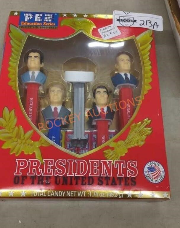 Presidents of The United States Pez Dispensor Set