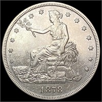 1878-S Silver Trade Dollar CLOSELY UNCIRCULATED