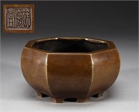 Ming Dynasty copper incense burner