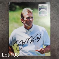 Autographed Joe Montana Golf Day Magazine, 1997
