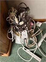 LOT OF PLUGS AND CORDS