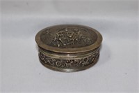 A 19th Century Sterling Silver Repousse Snuff Box