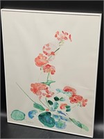 Signed Watercolor by Adeine De La Noe