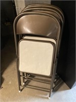 (4) Metal Folding Chairs