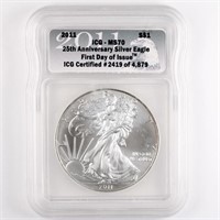 2011 Silver Eagle ICG MS70