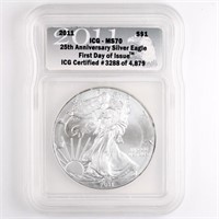 2011 Silver Eagle ICG MS70