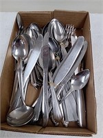 Large group of assorted flatware