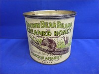 Brown Bear Creamed Honey Tin