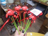 8 Lady Bugs on Sticks-for arrangments