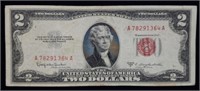 1953 C $2 Red Seal Legal Tender Bank Note