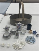 Tea Sets, Wood Basket and More