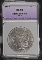 1893 MORGAN DOLLAR APCG CH BU