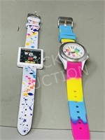 2 Disney watches Mickey Mouse