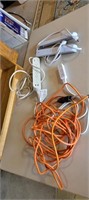 LOT POWER BARS AND EXTENSION CORDS