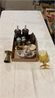 Soap dispensers, candle holders, cup