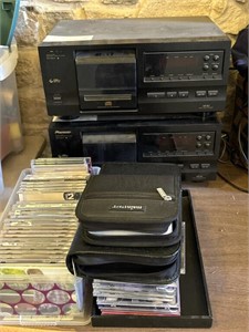 Pioneer FD-F407 CD Player and CDs (unknown