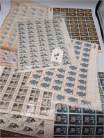 10 Pc. Vintage Collectible Stamp Sheets