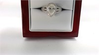 2.02cttw pear cut diamond solitaire ring 14kt