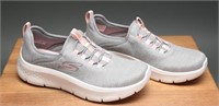 (NEW) Sketchers Go Walk Flex (Grey/Pink) 7.5 Women