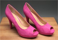(Like-New) Nine&Co Dark Pink Heels 8M Womens