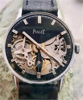 Piaget manual wind skeleton 34mm men’s watch