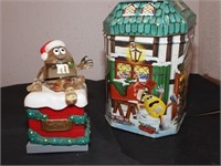 Christmas Tin w/ Christmas Mini Container 1999