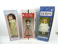 Lot of 3 Porcelain Dolls - Cathay House of Lloyd