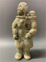 Pond Inlet Soapstone "Mother and Child"