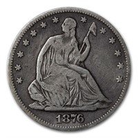 1876 s Liberty Seated Half Dollar