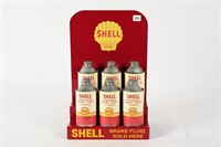 NEW SHELL BRAKE FLUID SOLD HERE TABLETOP STAND