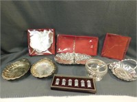 Silver Plate Trays with handles, serving trays,