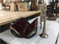 Vintage White King Model Trumpet w/ Case