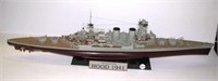 1941 Hood 1-350 scale HMS model ship with stand.