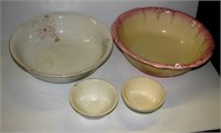 (4) Vintage bowls including D. E. M.F.N. P.CO.